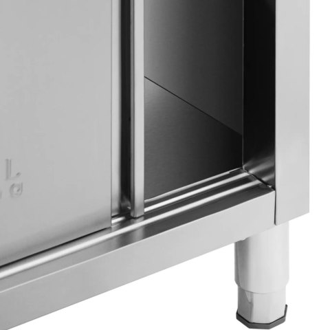 Stół blat roboczy centralny z szafką przelotową STAL 200 x 70 cm