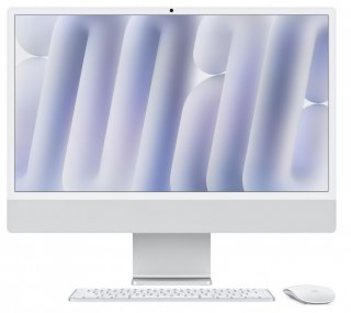 IMac 24 cale: M4 10/10, 24GB, 512GB SSD - Srebrny