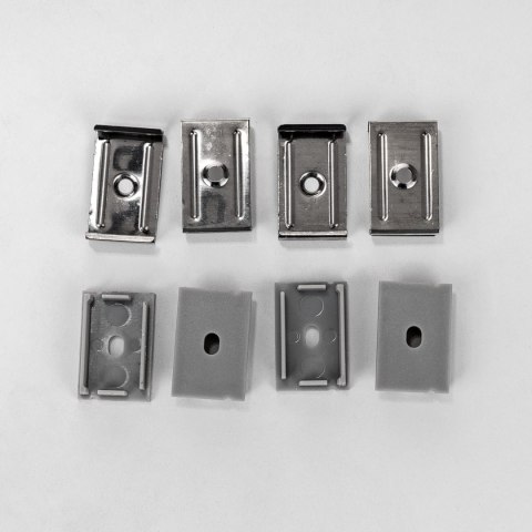 Profil Aluminiowy V-TAC 2mb Anodowany, Klosz Mleczny, Na dwie taśmy VT-8118 5 Lat Gwarancji