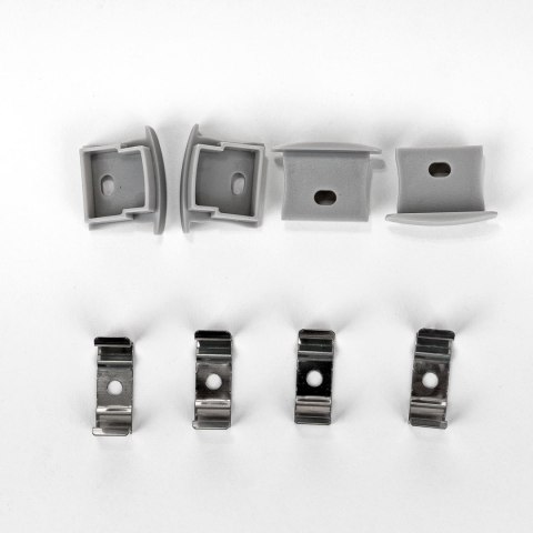 Profil Aluminiowy V-TAC 2mb Anodowany, Klosz Mleczny, Wpuszczany, Na dwie taśmy VT-8119 5 Lat Gwarancji