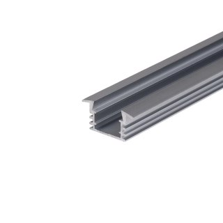 Profil Aluminiowy V-TAC 2mb Anodowany, Klosz Mleczny, Wpuszczany VT-8115