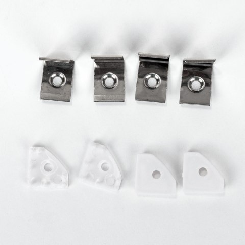 Profil Aluminiowy V-TAC 2mb Biały, Klosz Mleczny, Kątowy VT-8114W 5 Lat Gwarancji