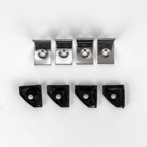 Profil Aluminiowy V-TAC 2mb Czarny, Klosz Czarny, Kątowy VT-8114