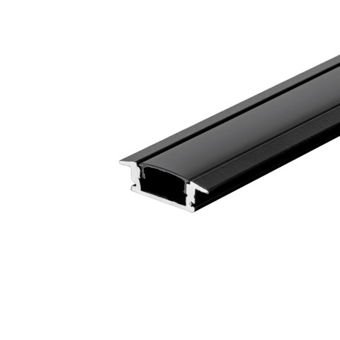 Profil Aluminiowy V-TAC 2mb Czarny, Klosz Czarny, Wpuszczany VT-8106