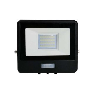 Projektor LED V-TAC 20W SAMSUNG CHIP Czujnik Ruchu Czarny Z MUFĄ VT-128S-B 3000K 1510lm 5 Lat Gwarancji