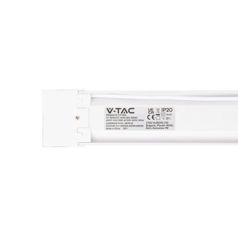 Oprawa V-TAC 40W LED Liniowa Natynkowa SAMSUNG CHIP 120cm 120Lm/W CCT Zmiana Barwy VT-8340CCT 3000K-6500K 4800lm 3 Lata Gwarancj