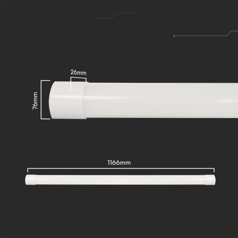 Oprawa V-TAC 40W LED Liniowa Natynkowa SAMSUNG CHIP 120cm 120Lm/W CCT Zmiana Barwy VT-8340CCT 3000K-6500K 4800lm 3 Lata Gwarancj