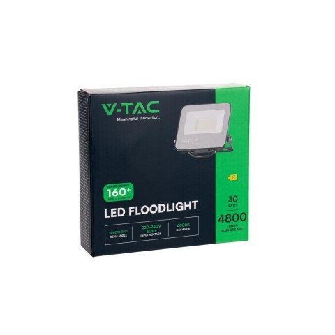 Projektor LED V-TAC 30W SAMSUNG CHIP Czarny 160Lm/W VT-44031 4000K 4800lm 5 Lat Gwarancji