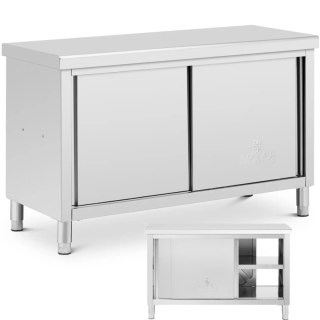 Stół blat roboczy centralny z szafką przelotową STAL 140 x 60 cm