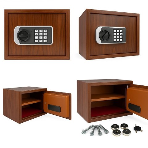 Sejf biurowy domowy imitujący drewno