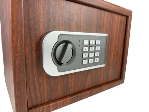 Sejf biurowy domowy imitujący drewno