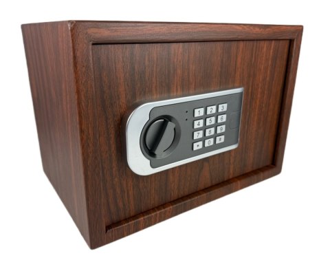 Sejf biurowy domowy imitujący drewno