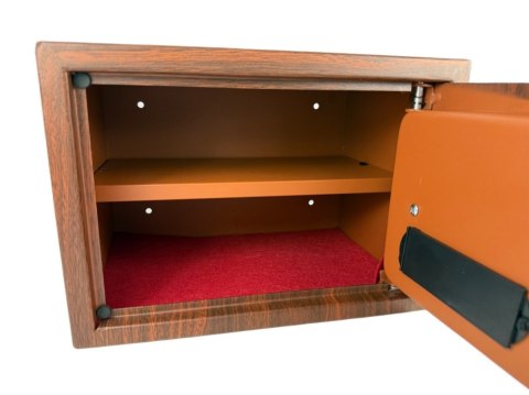 Sejf biurowy domowy imitujący drewno