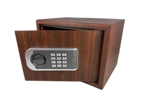 Sejf biurowy domowy imitujący drewno