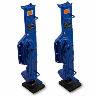 ZESTAW NIEBIESKICH PODNOŚNIKÓW KORBOWYCH 2 SZTUKI ŁĄCZNY UDŹWIG 20 TON BITUXX