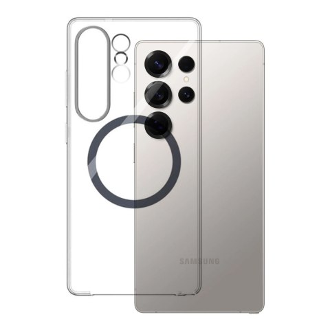 Etui silikonowe Samsung Clear Magnet Case z ringiem do Samsung Galaxy S25 Ultra - przezroczyste