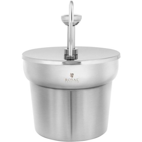 Dyspenser dozownik do sosów ketchupu z pompką stalowy 6.6 l