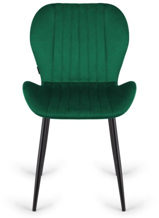 Krzesło tapicerowane MONTI VELVET GREEN