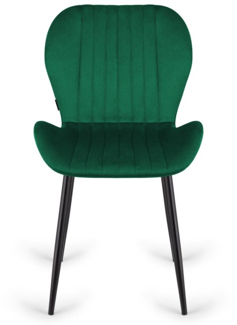Krzesło tapicerowane MONTI VELVET GREEN