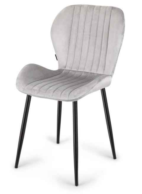 Krzesło tapicerowane MONTI VELVET GREY