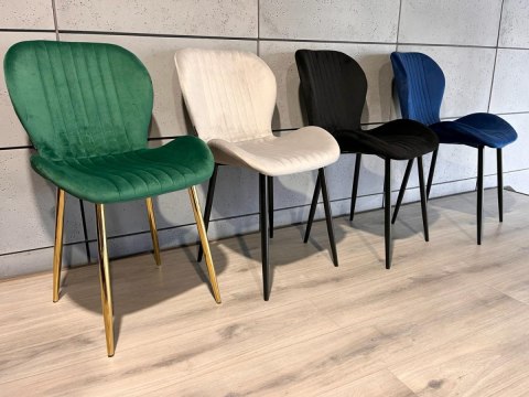 Krzesło tapicerowane MONTI VELVET GREY