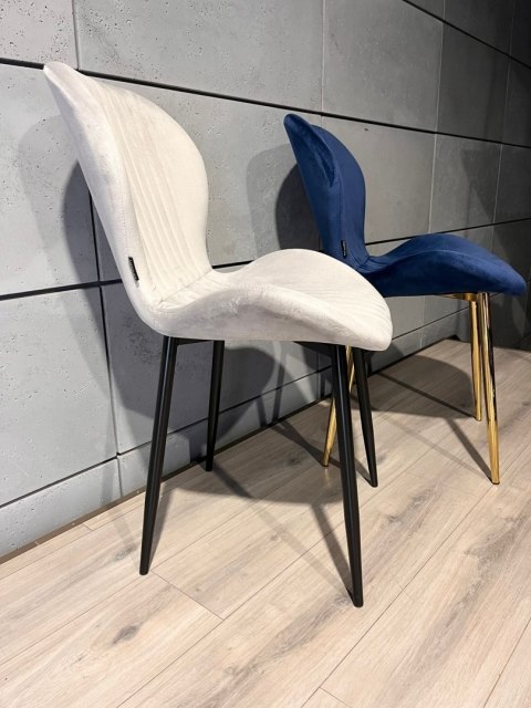 Krzesło tapicerowane MONTI VELVET GREY