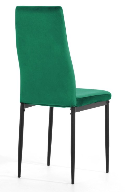 Krzesło tapicerowane zestaw 4x VALVA CARO VELVET GREEN