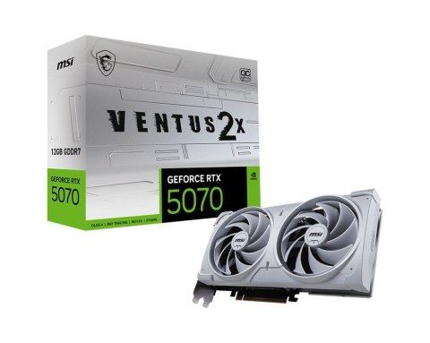 Karta graficzna GeForce RTX 5070 12G VENTUS 2X OC WHITE GDDR7 192bit
