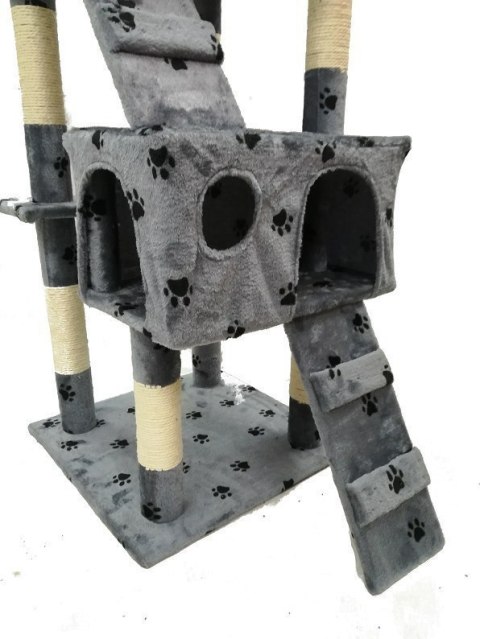 Drapak dla kota 170cm Grafitowy wygodne legowisko dla kotów