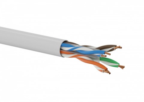 Kabel teleinformatyczny U UTP kat 6 PVC 100% Miedź 305m   10 lat gwarancji