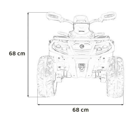 Quad Can Am Outlander ATV Szary