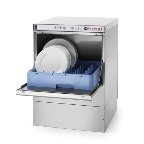 Zmywarka barowa do naczyń + dozownik + pompa kosz 50x50cm 400V 3 PROGRAMY