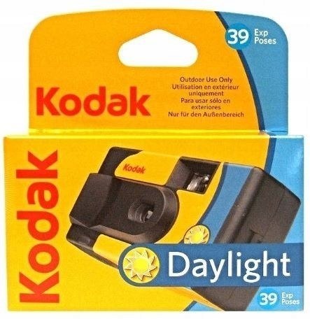 Kodak DAYLIGHT Aparat Fotograficzny Jednorazowy z filmem kolorowym 27+12 klatek zdjęć, bez wbudowanej lampy błyskowej