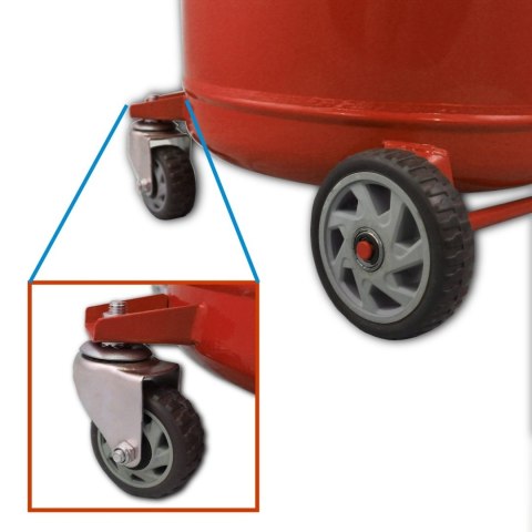 Przenośna mobilna Zlewarka do oleju Warsztatowa Regulowana ze zbiornikiem 80L