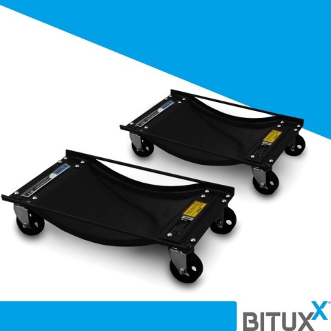 Wózki Manewrowe Wózek 4szt komplet warsztatowy jezdne do samochodu BITUXX