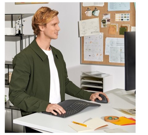 Mysz Lift Grafit dla leworęcznych 910-006474