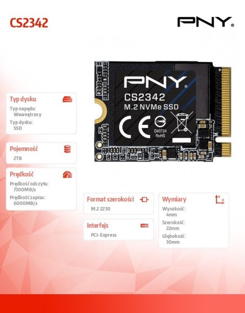 Dysk SSD 2TB M.2 2230 CS2342