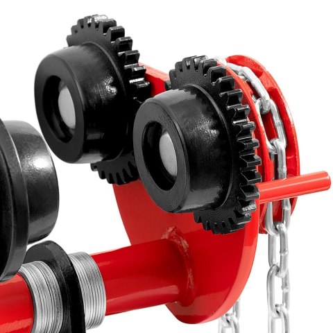 Wózek suwnicowy belkowy ręczny podwieszany z łańcuchem 90-135 mm 2000 kg