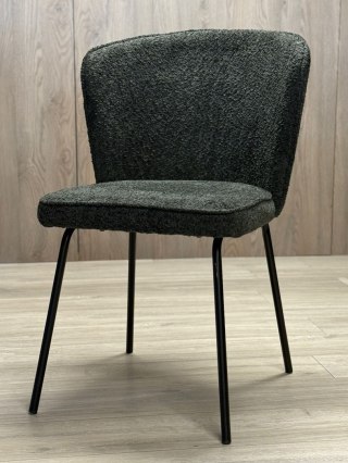 Krzesło tapicerowane TEDDY BLACK