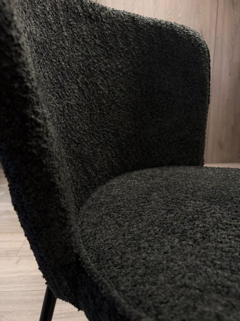 Krzesło tapicerowane TEDDY BLACK