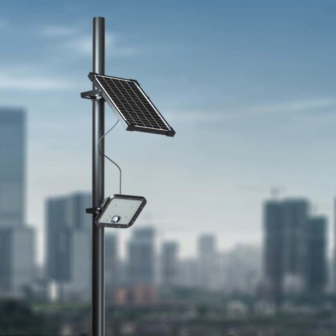 Projektor LED Solarny V-TAC 10W Pilot, AUTO, Timer, Czujnik Ruchu, IP65, CCT VT-411CCT 4000K+6000K 1500lm