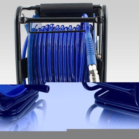 Wąż na bębnie Pneumatyczny ze zwijakiem na korbkę 30m BITUXX