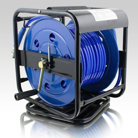 Wąż na bębnie Pneumatyczny ze zwijakiem na korbkę 30m BITUXX