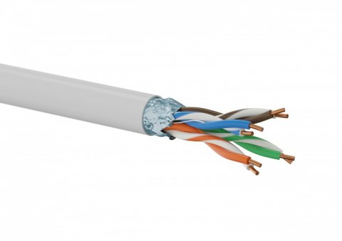 Kabel teleinformatyczny F UTP kat 5E PVC 100% Miedź 305m   10 lat gwarancji