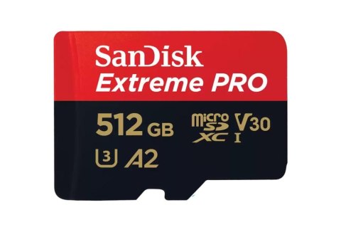 Karta Extreme Pro microSDXC 512GB 200 140 MB s A2 V30 U3