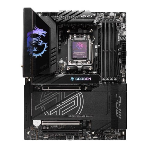 Płyta MSI MPG X870E CARBON WIFI  AMD X870 DDR5 SATA3 M.2 USB4 WiFi BT PCIe5.0 AM5 ATX