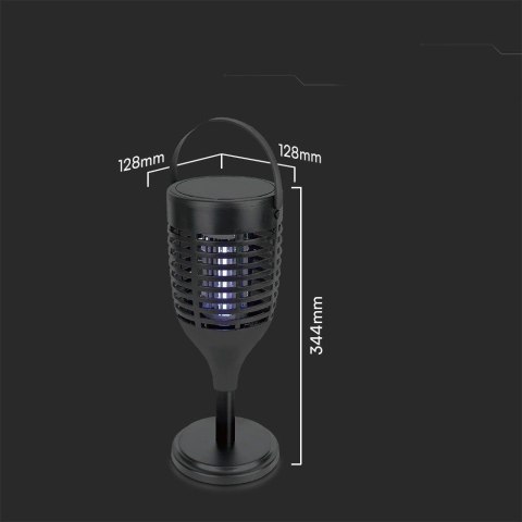 Lampa Hybrydowa Solarna Owadobójcza V-TAC 3w1 1000V Ładowanie USB-C VT-3215