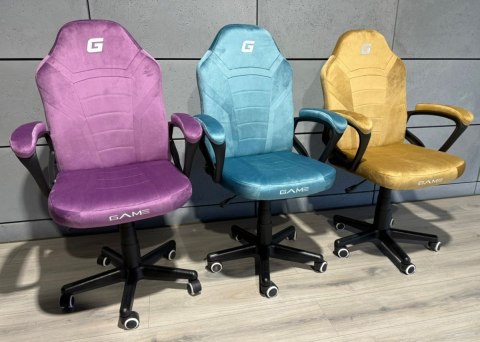 Fotel obrotowy do biurka MARIO ALCANTARA PURPLE + WHITE