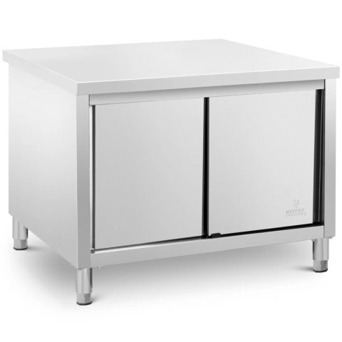 Stół blat roboczy centralny z szafką drzwi suwane ECO STAL 120 x 80 cm