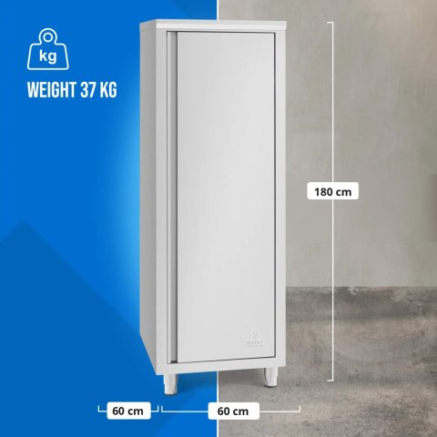 Szafa gastronomiczna na naczynia 3 półki STAL 60 x 60 x 180 cm